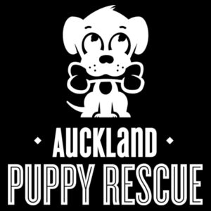 AS Colour Mens Tee - Puppy Rescue Logo White (Front and Back) Design