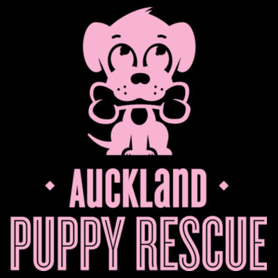 AS Colour Kids Tee Black - Puppy Logo Blush Design